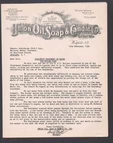 Document - BILL ASHMAN COLLECTION: CORRESPONDENCE