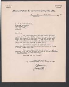 Document - BILL ASHMAN COLLECTION: CORRESPONDENCE