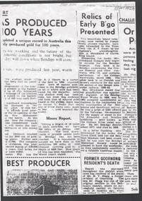 Document - JOSEPH BRADY COLLECTION: NEWSPAPER CUTTINGS