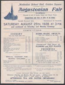 Document - METHODIST HALL FAIR