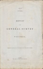 Document - VICTORIA SURVEY REPORT 1859 TO 60