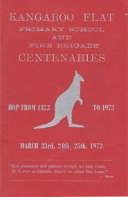 Book - KANGAROO FLAT PRIMARY SCHOOL & FIRE BRIGADE CENTENARY
