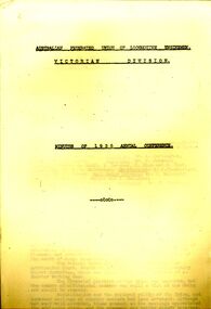Document - AUSTRALIAN FEDERATED UNION OF LOCOMOTIVE ENGINEMEN, 1935