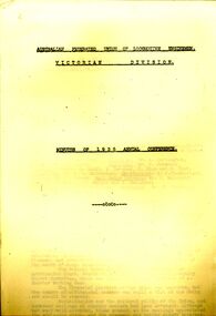 Document - AUSTRALIAN FEDERATED UNION OF LOCOMOTIVE ENGINEMEN, 1935