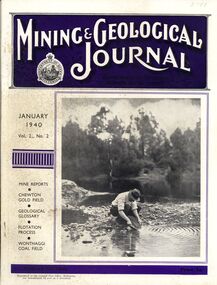 Book - MINING & GEOLOGICAL JOURNAL, 1940
