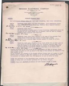 Document - BILL ASHMAN COLLECTION: CORRESPONDENCE