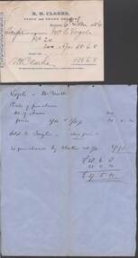 Document - CONNELLY, TATCHELL, DUNLOP COLLECTION: RECEIPT FOR SHARES C. VOGELE