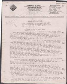 Document - BILL ASHMAN COLLECTION: CORRESPONDENCE