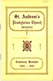 Book - ST.ANDREWS PRESBYTERIAN CHURCH BENDIGO, 1954