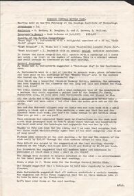 Document - JAMES LERK COLLECTION: MINUTES OF BOTTLE CLUB  MEETINGS