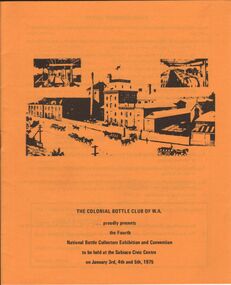 Document - JAMES LERK COLLECTION: ENTRY INFORMATION FOR NATIONAL BOTTLE EXHIBITION 1975