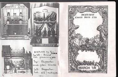 Document - JAMES LERK COLLECTION: BENDIGO CENTRAL BOTTLE CLUB NEWSLETTER