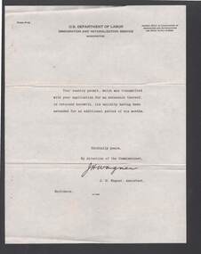Document - BILL ASHMAN COLLECTION: CORRESPONDENCE