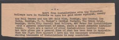 Document - BILL ASHMAN COLLECTION: CORRESPONDENCE