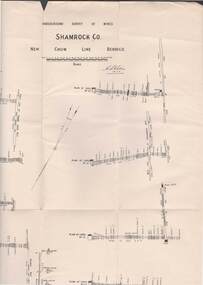 Map - STRUGNELL COLLECTION: UNDERGROUND SURVEY OF MINES, BENDIGO, 28-3-01