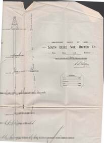 Map - STRUGNELL COLLECTION: UNDERGROUND SURVEY OF MINES, BENDIGO, 29-3-01