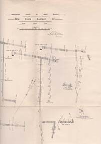 Map - STRUGNELL COLLECTION: UNDERGROUND SURVEY OF MINES, BENDIGO, 25-5-01
