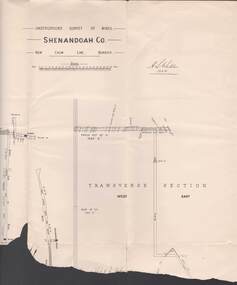 Map - STRUGNELL COLLECTION: UNDERGROUND SURVEY OF MINES, BENDIGO, 20-3-01