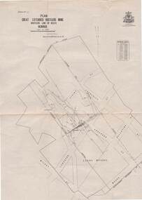 Map - STRUGNELL COLLECTION: HUSTLER'S LINE OF REEFS, BENDIGO, September 1913