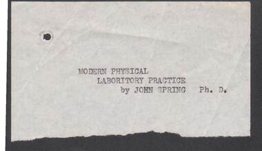 Document - BILL ASHMAN COLLECTION: CORRESPONDENCE