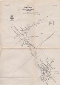 Map - STRUGNELL COLLECTION: HUSTLER'S LINE OF REEFS, BENDIGO, September 1913