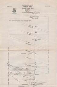 Map - STRUGNELL COLLECTION: HUSTLER'S LINE OF REEFS, BENDIGO, September 1913