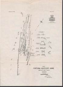 Map - STRUGNELL COLLECTION: HUSTLER'S LINE OF REEFS, BENDIGO, September 1913