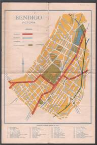 Map - BILL ASHMAN COLLECTION: MAP OF BENDIGO