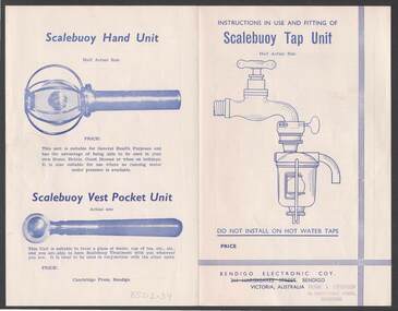 Document - BILL ASHMAN COLLECTION: SCALEBUOY BROCHURE
