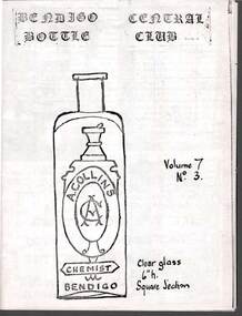 Document - JAMES LERK COLLECTION: BENDIGO CENTRAL BOTTLE CLUB NEWSLETTER