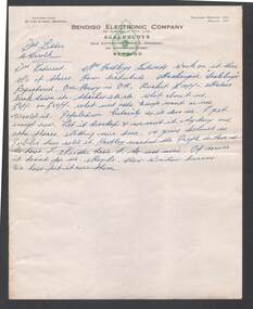 Document - BILL ASHMAN COLLECTION: CORRESPONDENCE