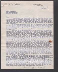 Document - BILL ASHMAN COLLECTION: CORRESPONDENCE