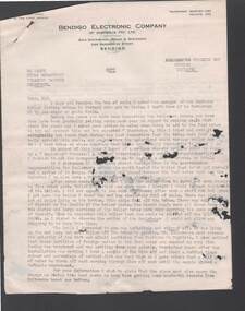 Document - BILL ASHMAN COLLECTION: CORRESPONDENCE