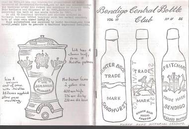 Document - JAMES LERK COLLECTION: BENDIGO CENTRAL BOTTLE CLUB NEWSLETTER