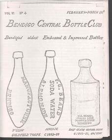 Document - JAMES LERK COLLECTION: BENDIGO CENTRAL BOTTLE CLUB NEWSLETTER