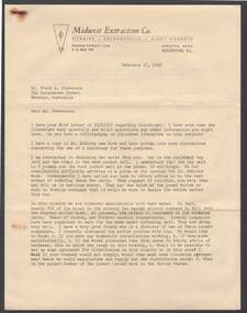 Document - BILL ASHMAN COLLECTION: CORRESPONDENCE