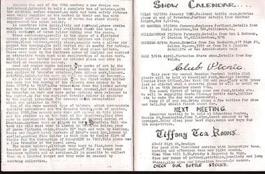 Document - JAMES LERK COLLECTION: BENDIGO CENTRAL BOTTLE CLUB NEWSLETTER