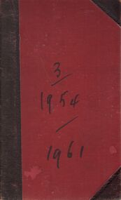 Book - VICTORIAN PUBLIC SERVICE ASSOCIATION MINUTE BOOK 1954