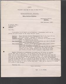 Document - BILL ASHMAN COLLECTION: CORRESPONDENCE
