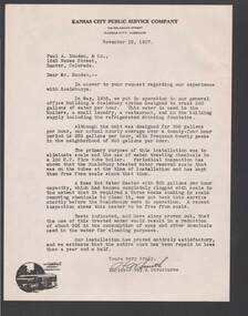 Document - BILL ASHMAN COLLECTION: CORRESPONDENCE