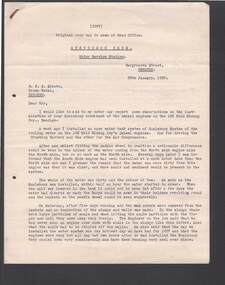 Document - BILL ASHMAN COLLECTION: CORRESPONDENCE