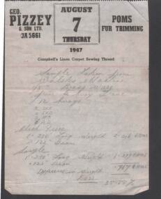 Document - BILL ASHMAN COLLECTION: DOCUMENT