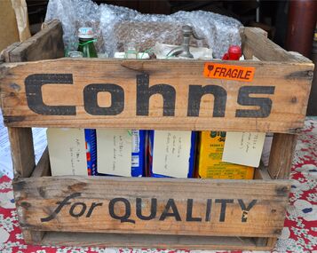 Container - COHN BROTHERS COLLECTION: WOODEN CRATE FOR SOFT-DRINK BOTTLES