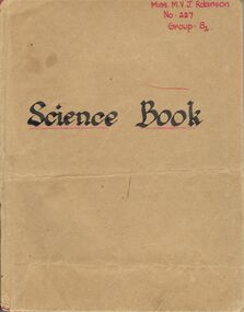 Book - MISS MARY V.J.ROBINSON'S LESSON BOOK, 6/10/1950