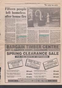 Newspaper - BILL ASHMAN COLLECTION: THE GAZETTE