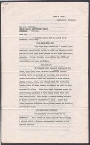 Document - BILL ASHMAN COLLECTION: LETTER