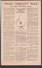 Document - BILL ASHMAN COLLECTION: NEWSPAPER ARTICLE