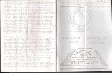 Document - JAMES LERK COLLECTION: BENDIGO CENTRAL BOTTLE CLUB NEWSLETTER