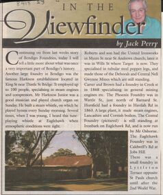 Newspaper - JACK PERRY COLLECTION: NEWSPAPER FOUNDRIES