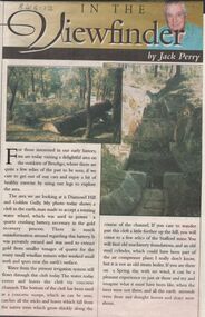 Newspaper - JACK PERRY COLLECTION: DIAMOND HILL, STAFFORD MINE, PHILLIP'S WATER WHEEL